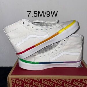 Vans Sk8-Hi Tapered Rainbow Foxing size 9 Women 7.5 Men Pre-Owned